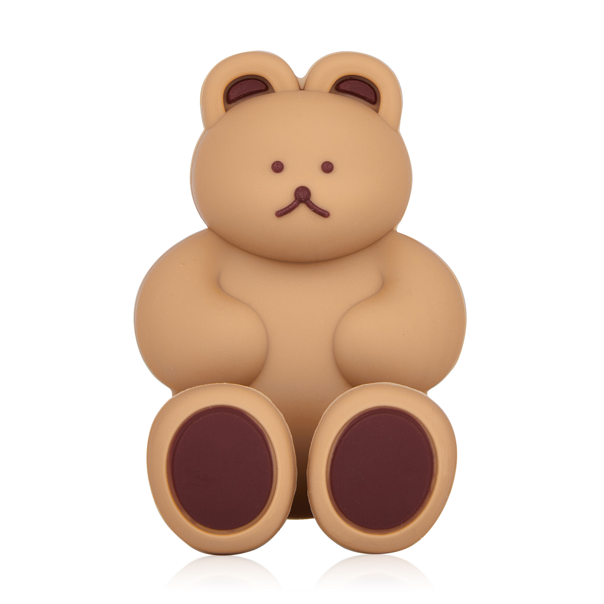 Тримач для зубної щітки Honey Bunny силіконовий, ведмідь, коричневий